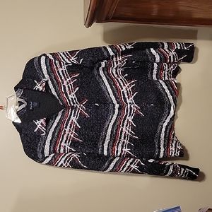 Gorgeous West End 100% polyester long sleeve jacket/shirt. Sz M stretch comfort